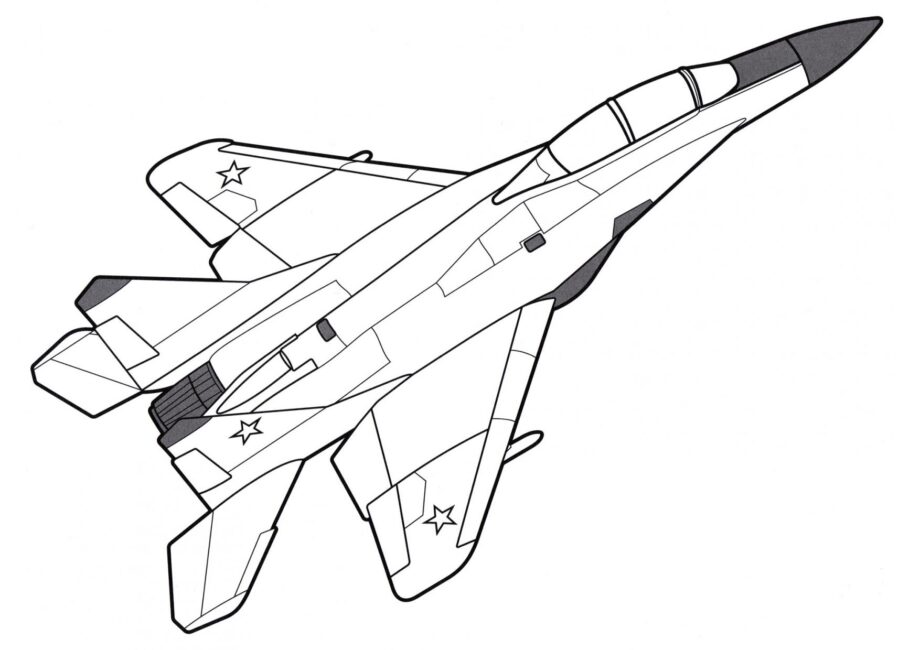 Dibujo para Colorear del MiG-35D