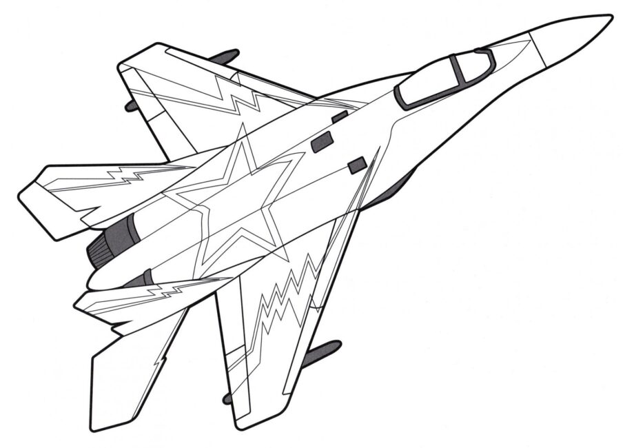 Dibujo para Colorear del MiG-35