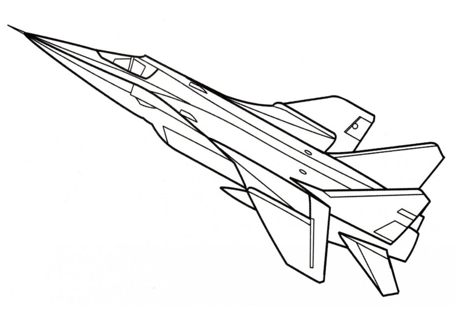 Dibujo para Colorear del MiG-31