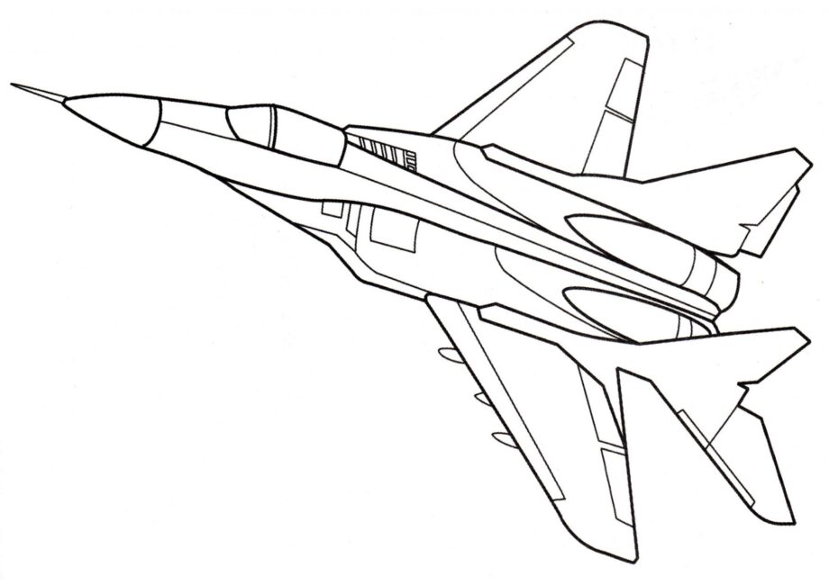 Dibujo para Colorear del MiG-29