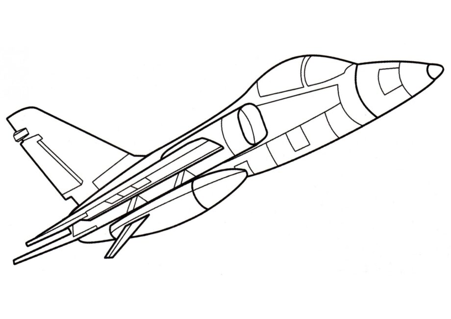 Dibujo para Colorear del Caza Bombardero AMX