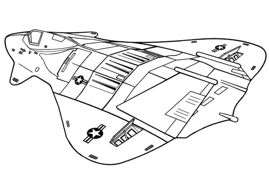 Dibujo para Colorear del F-19 Stealth