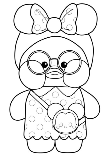 Lalafanfan Minnie Mouse Dibujos para Colorear