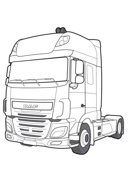 Dibujo para Colorear DAF XF