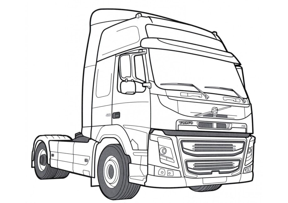 Dibujo para Colorear Volvo FM