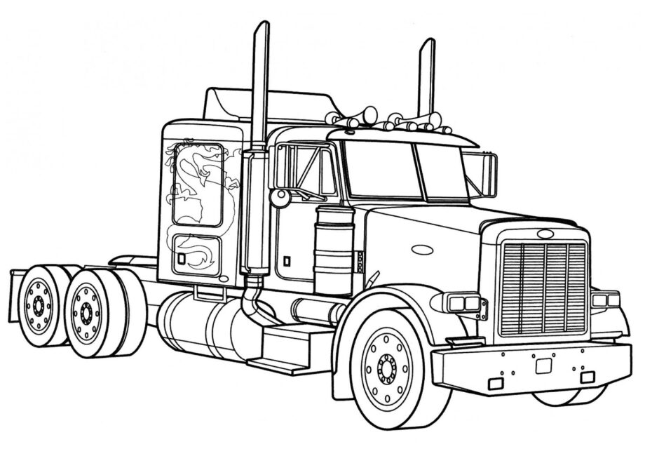 Dibujo para Colorear Peterbilt 378