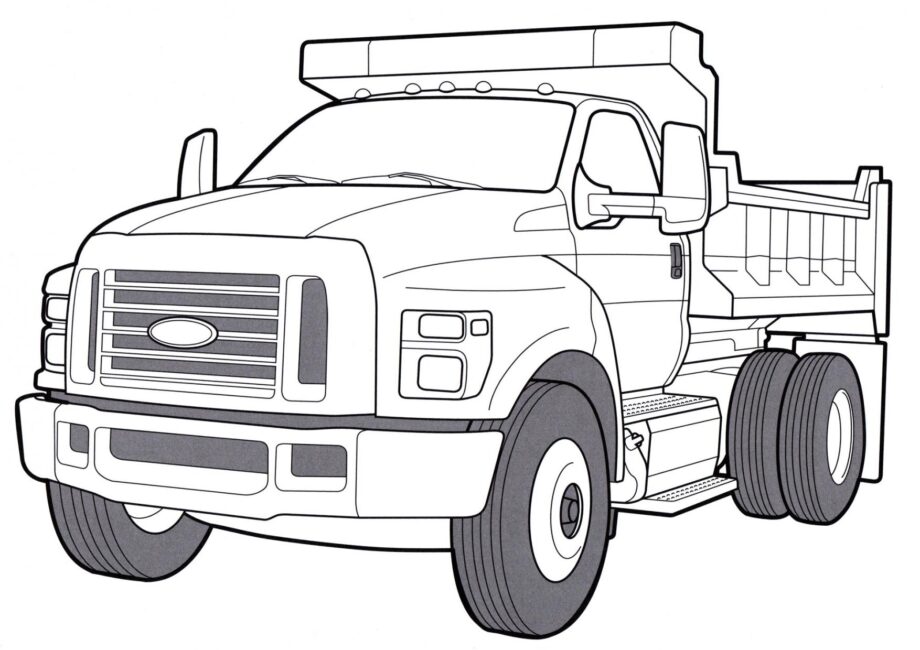 Dibujo para Colorear Ford F-750 Tonka