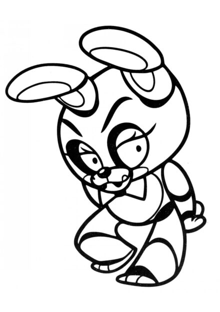 Dibujo para Colorear de Toy Bonnie