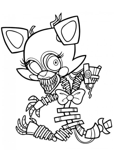 Dibujo para Colorear de Baby Mangle