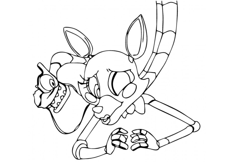 Dibujo para Colorear de Mangle Bonita