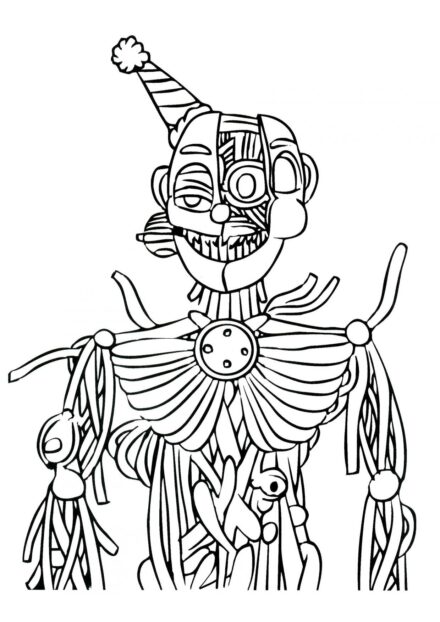 Dibujo para Colorear de Ennard