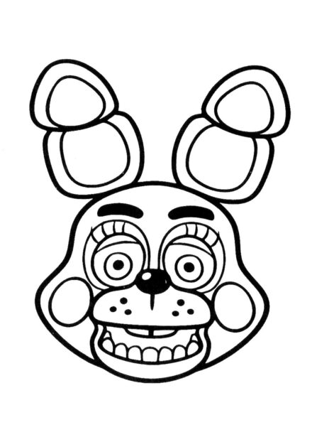 Dibujo para Colorear de Toy Bonnie