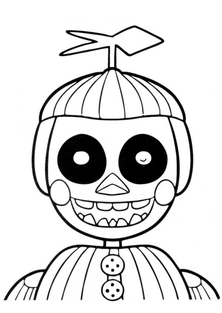 Dibujo para Colorear de Balloon Boy de FNAF