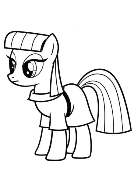 Dibujo para Colorear de Maud Pie - La Hermana de Pinkie