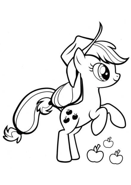 Dibujo para Colorear de Applejack - Maestra de Banquetes