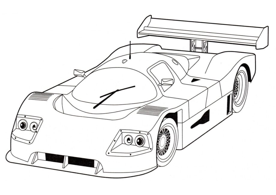 Dibujo para Colorear Sauber Mercedes C9