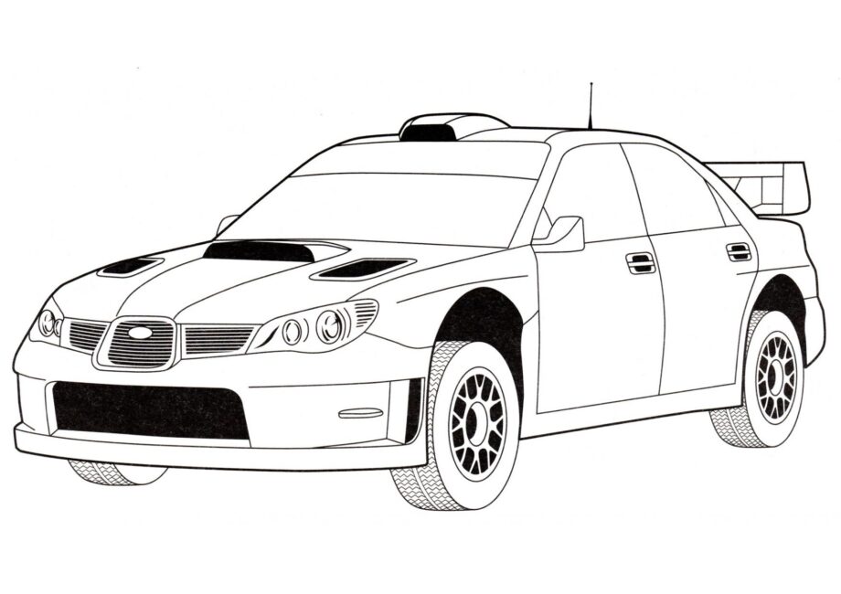 Dibujo para Colorear Subaru Impreza WRC