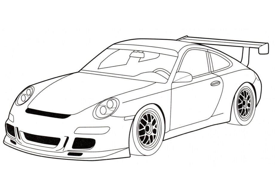 Dibujo para Colorear Porsche 911 GT3