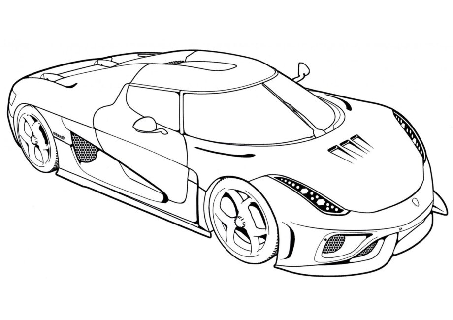 Dibujo para Colorear Koenigsegg Regera