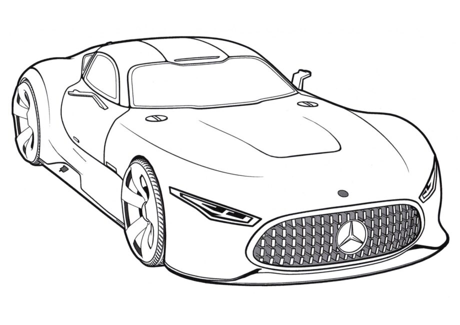 Dibujo para Colorear Mercedes AMG Vision Gran Turismo