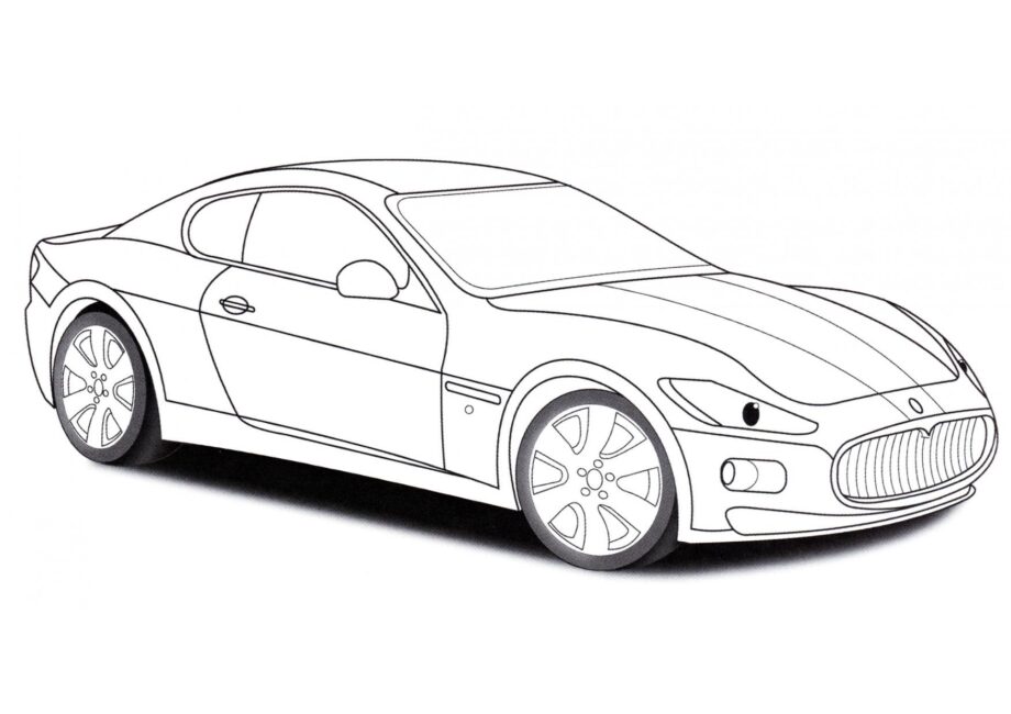 Dibujo para Colorear Maserati GranTurismo