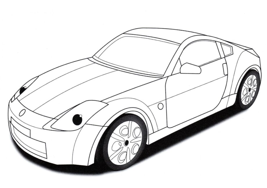 Dibujo para Colorear Nissan 350Z