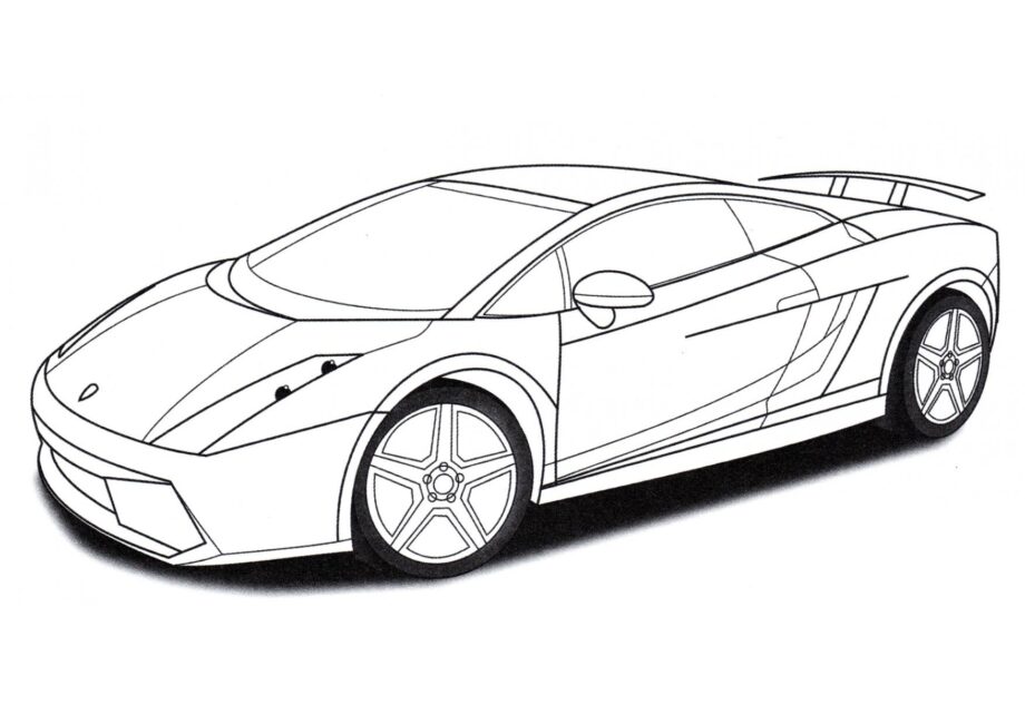 Dibujo para Colorear Lamborghini Gallardo Superleggera