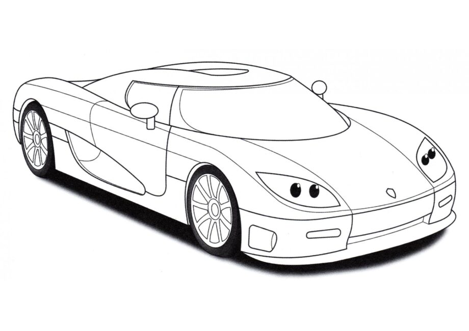 Dibujo para Colorear Koenigsegg CCR