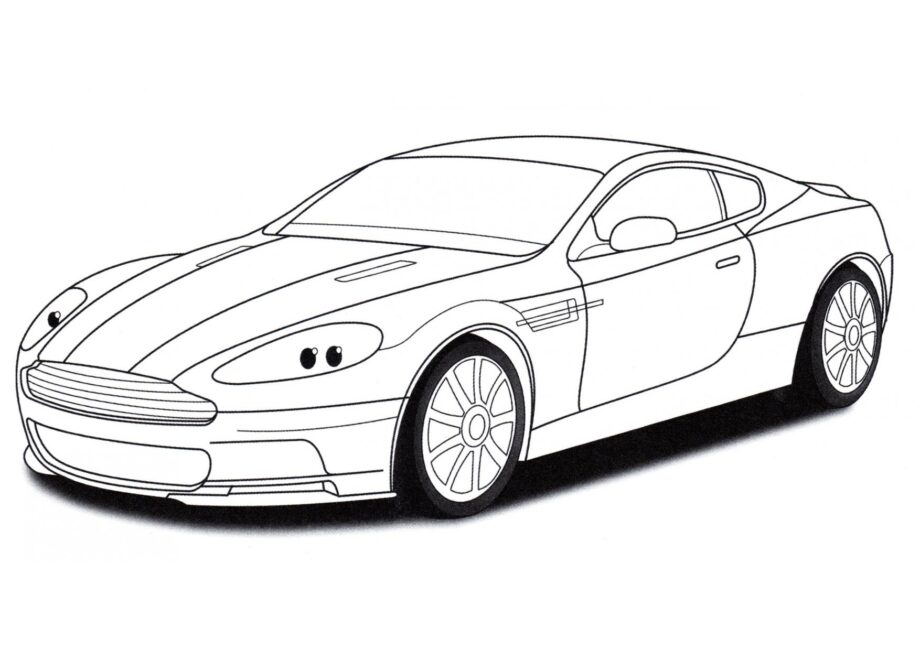 Dibujo para Colorear Aston Martin DBS