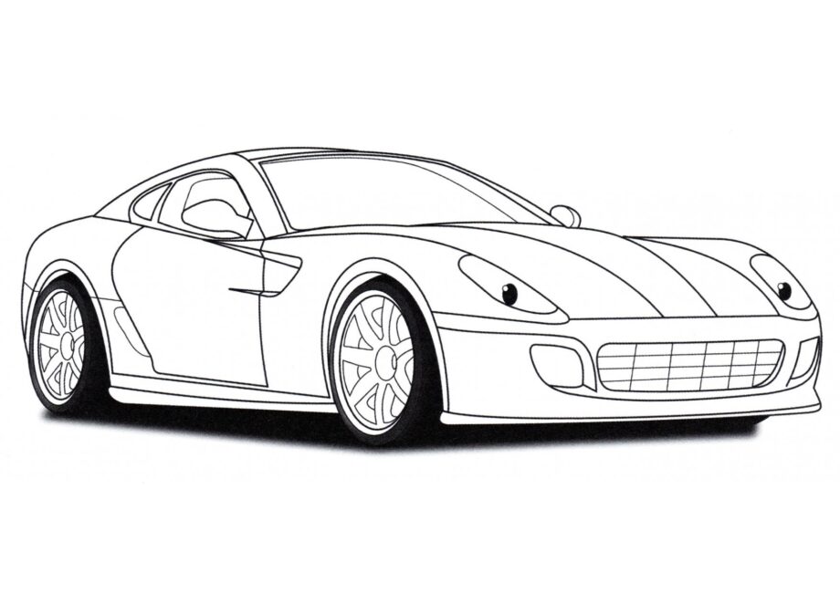 Dibujo para Colorear Ferrari 599 GTB