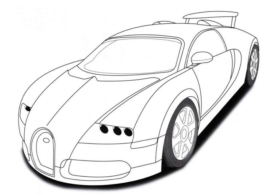 Dibujo para Colorear Bugatti Veyron