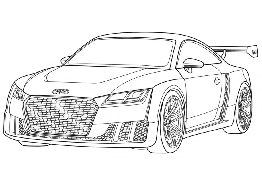 Dibujo para Colorear Audi TT Clubsport Turbo