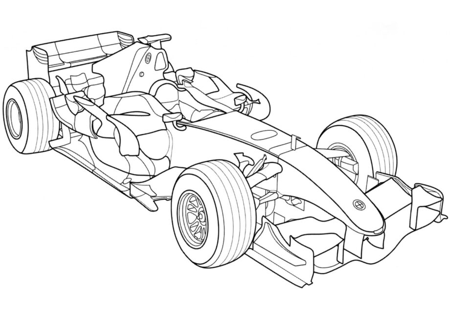 Dibujo para Colorear BMW Sauber F1.07