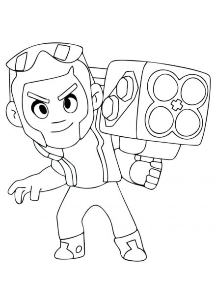 Dibujo para Colorear Brock