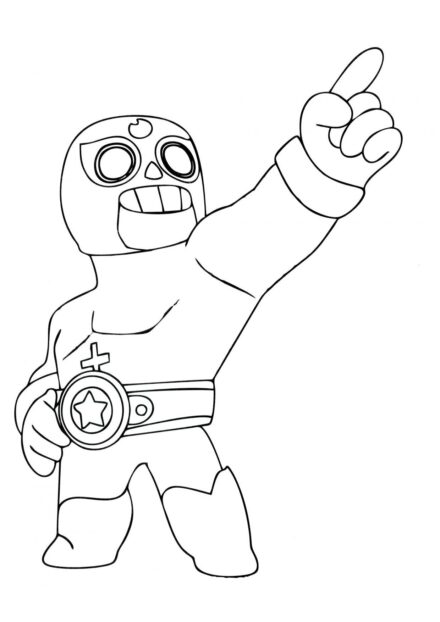 Dibujo para Colorear El Primo