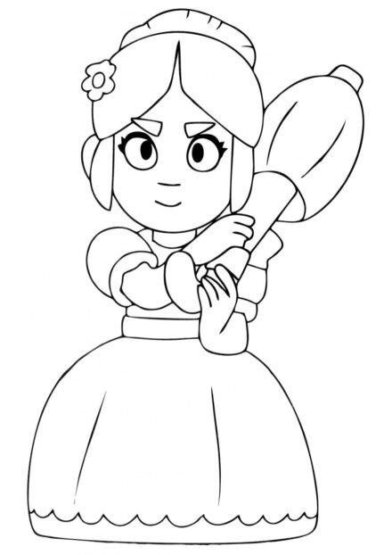 Dibujo para Colorear Piper Dulce