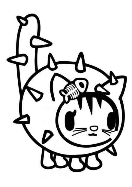 Dibujo para Colorear Tokidoki - Karina