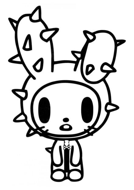 Dibujo para Colorear Tokidoki - Trufa el Conejo