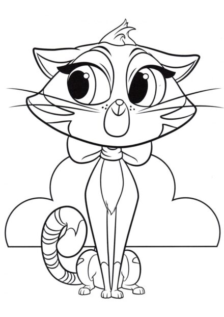 Dibujo para Colorear: Gato Marinero