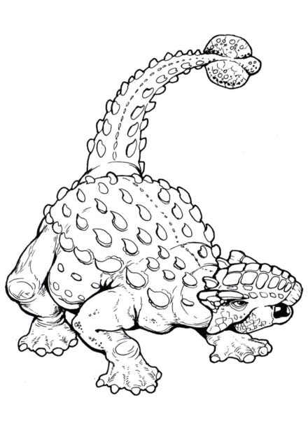 Dibujo para Colorear de Psittacosaurus