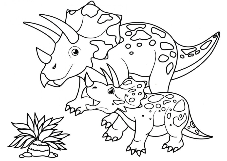 Dibujo para Colorear de Turanoceratops